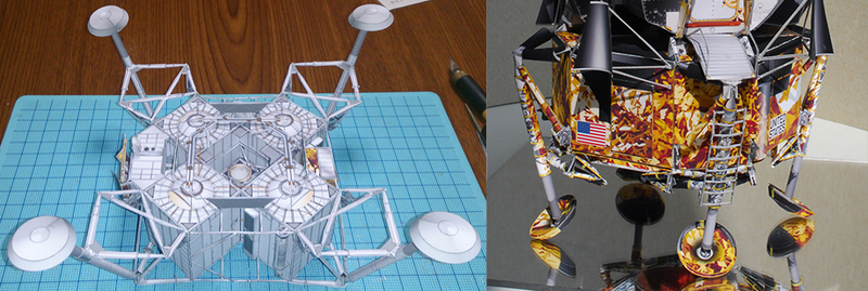 Illustration for article titled Japanese craftsman creates perfect sci-fi ship replicas using just paper